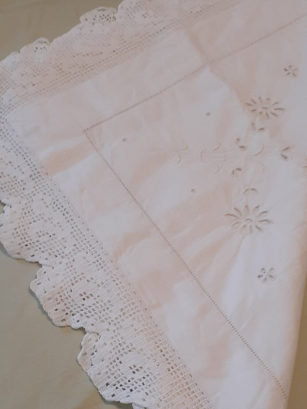 Vintage Embroidered Tablecloth from Germany